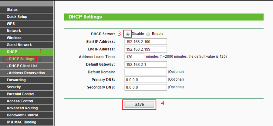 Disable-DHCP